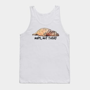 Funny Lazy Hippo Tank Top